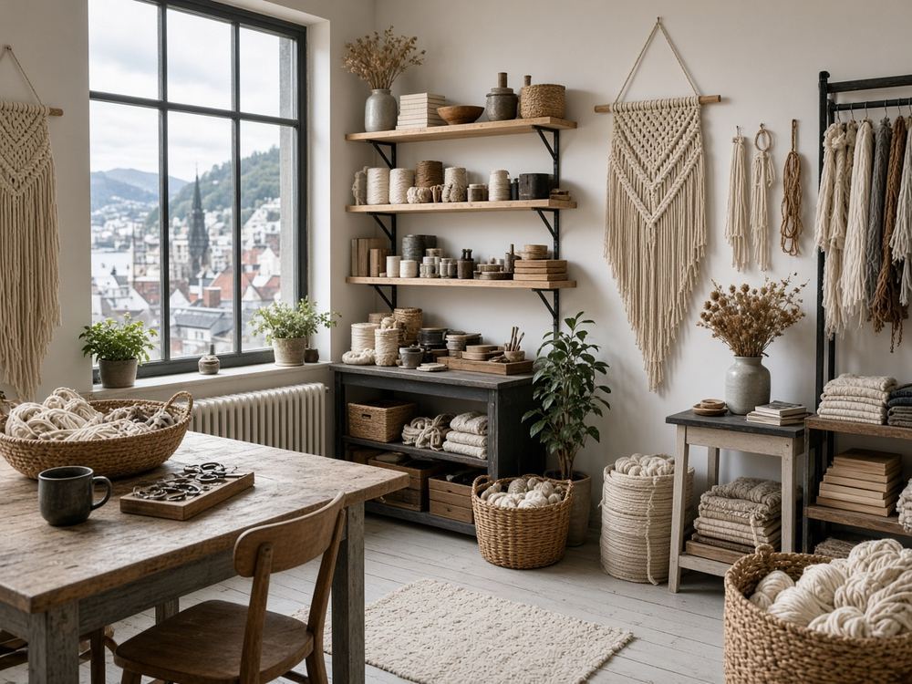 About the Macrame / fiber craft workshop studio at Macrame Rubyspring