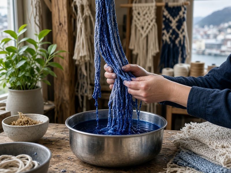 Dyed cord days at Macrame Rubyspring