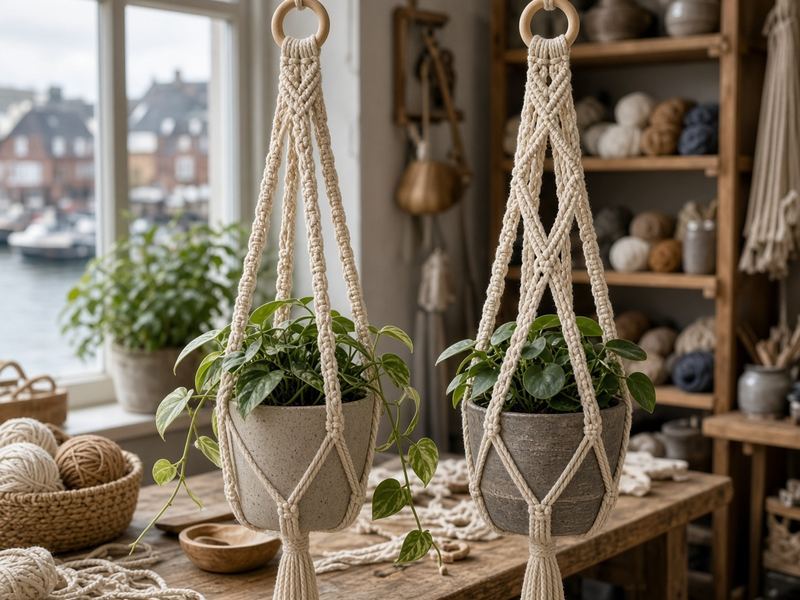 Plant hangers at Macrame Rubyspring
